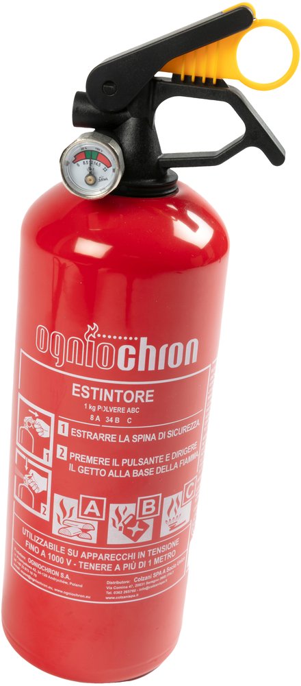 Estintore a polvere ABC/M 1 kg omologato Rina