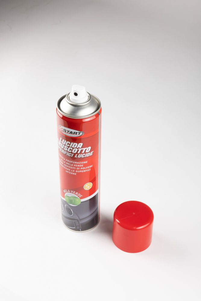 Spray lucida cruscotto auto mela verde 400ml