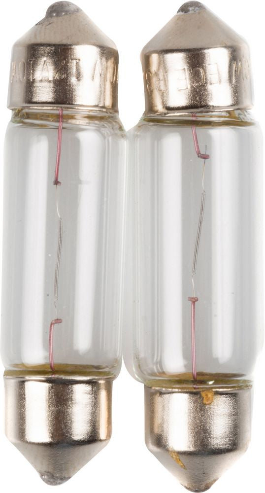 C10W coppia di lampadine per luci auto siluro 12V 10W attacco SV8,5