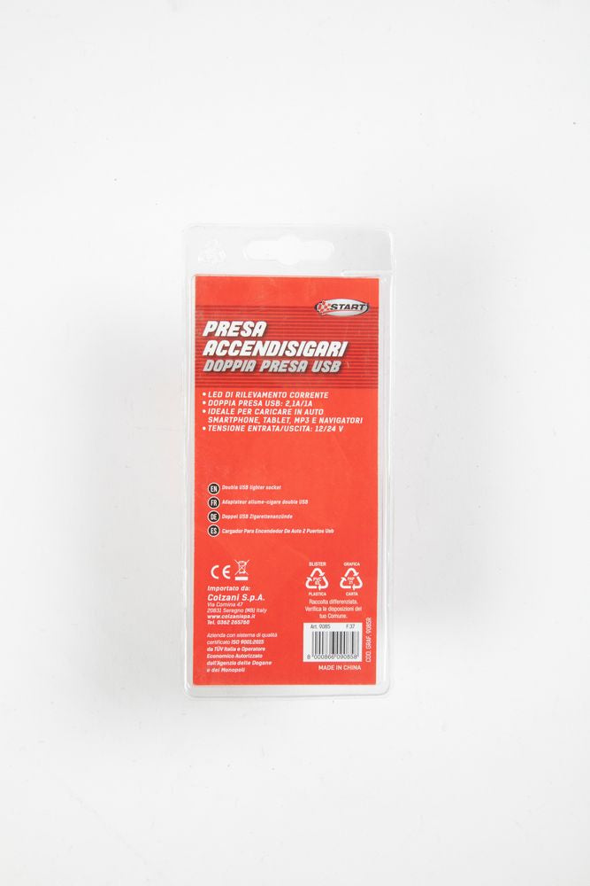 START Presa Accendisigari con 2 USB 3,4 A - Caricatore da Auto Dual USB