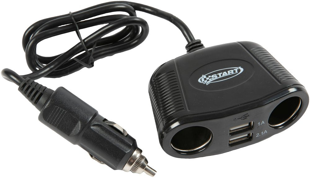 START Sdoppiatore 2 Vie per Presa Accendisigari con USB-A + USB-C - Adattatore