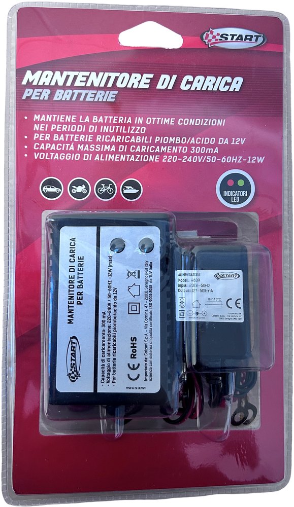 Mantenitore di Carica per Batterie Auto e Moto  Protezione e Durata