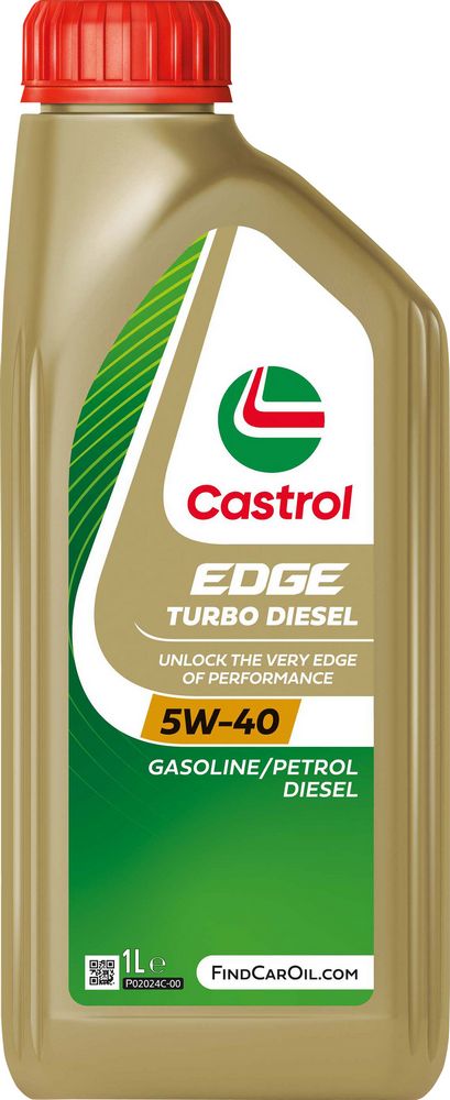 Castrol Edge Turbo 5W-40 1L Sintetico Olio Motore Lubrificante Auto Auto Moto