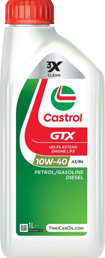 Castrol GTX Ultraclean 10W-40 ACEA A3/B3 API SL 1L Semisintetico Olio Motore
