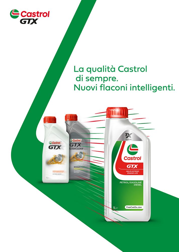 Castrol GTX Ultraclean 10W-40 ACEA A3/B3 API SL 1L Semisintetico Olio Motore