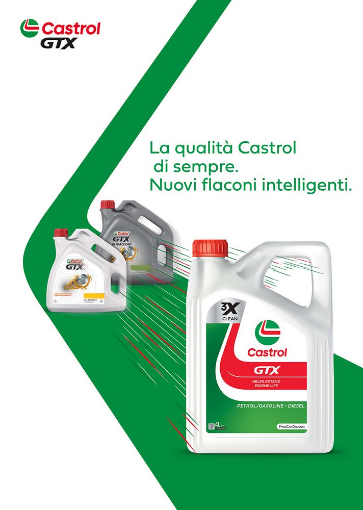 Castrol GTX Ultraclean 10W-40 ACEA A3/B3 API SL 4L Semisintetico Olio Motore