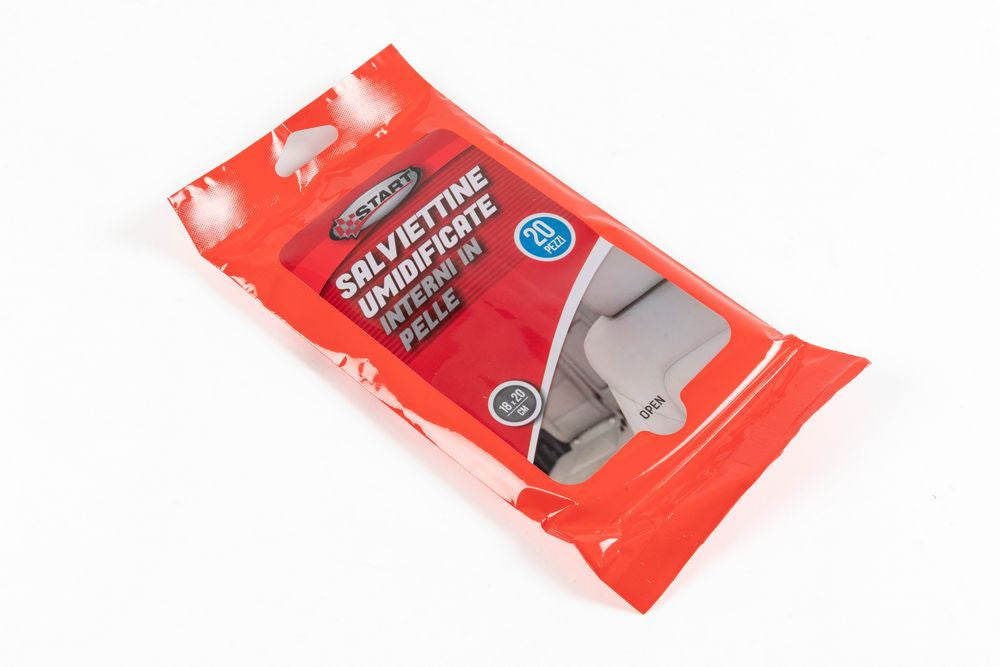 START Salviette Umidificante per superfici in pelle confezione salva freschezza