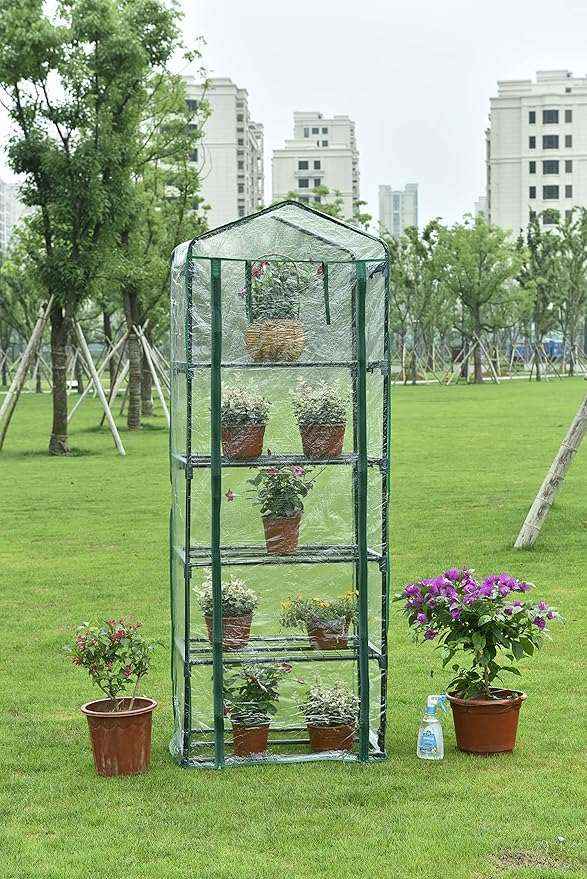 Garden Friend Serra 5 piani copertura removibile in Pvc 69x49x200h cm