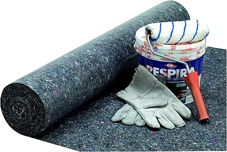 Garden Friend Feltro accoppiato con antiscivolo in polietilene Rotolo da 1x25 m Grigio scuro