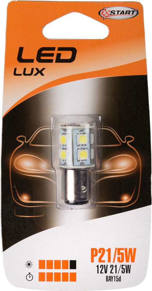 START P21/5W Lampadina Singola 13 Led Biluce per luci auto 12V 21W BAY15d