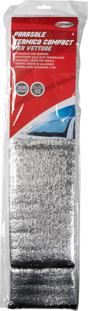 Parasole Termico Universale 130x60 cm  Protezione Solare per Auto