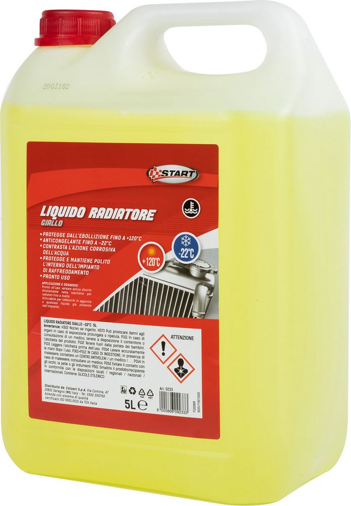 START: Antigelo giallo -22C 5L  Ideale per circuiti in alluminio e alte temperature