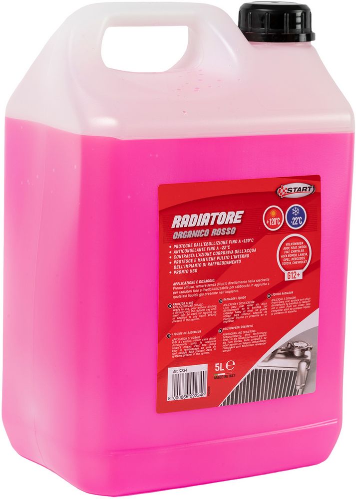 START: Antigelo rosso -22C 5L  Per motori in alluminio ad alte prestazioni