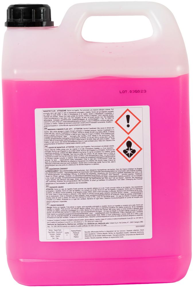 START: Antigelo rosso -22C 5L  Per motori in alluminio ad alte prestazioni