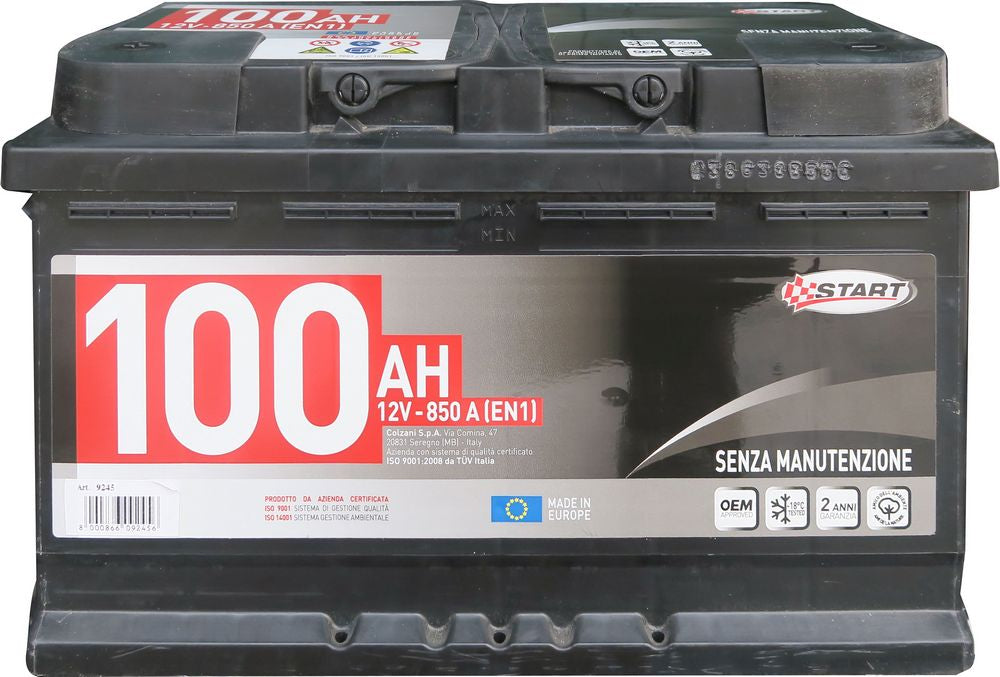 START Batteria Autocarro 100AH polo positivosinistro Cassetta L4B Originale