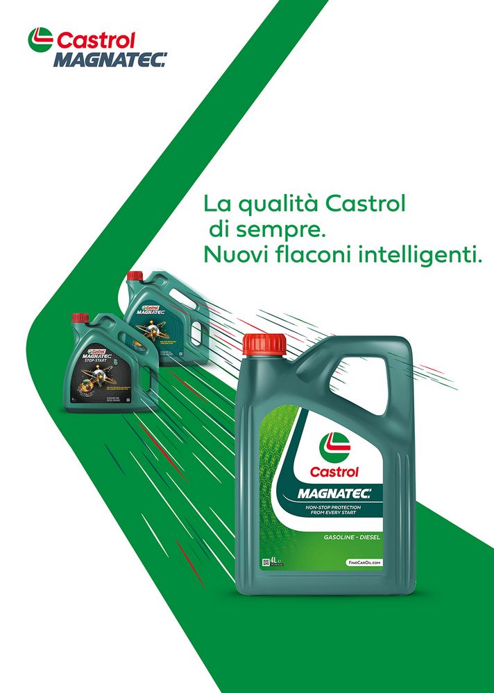Castrol Magnatec 5W-30 ACEA A3/B4 API SL 4L Sintetico Olio Motore Lubrificante