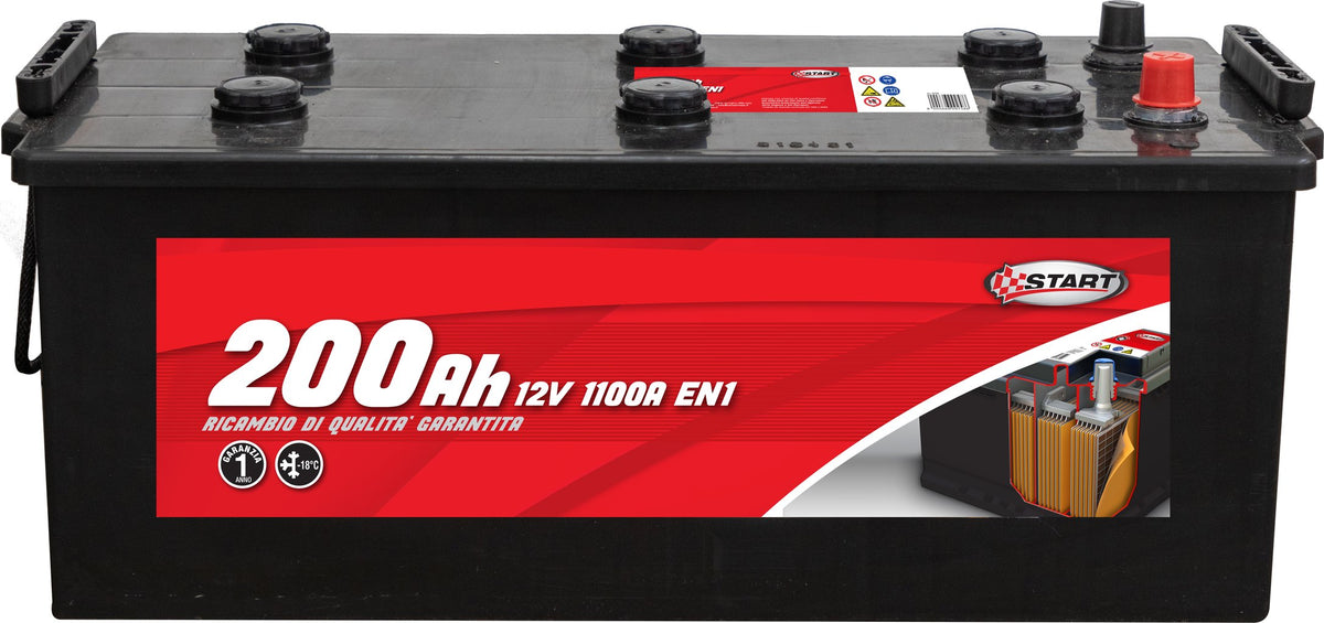 START Batteria Autocarro 200AH 1000A Polo positivoDestro Cassetta C Originale