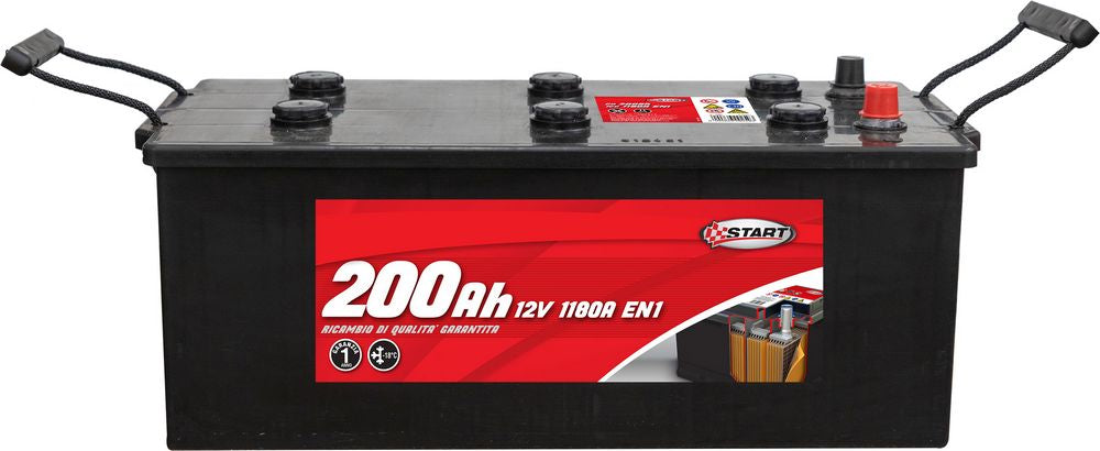 START Batteria Start 200 Ah 1180A EN1 - Avviamento Potente e Affidabile