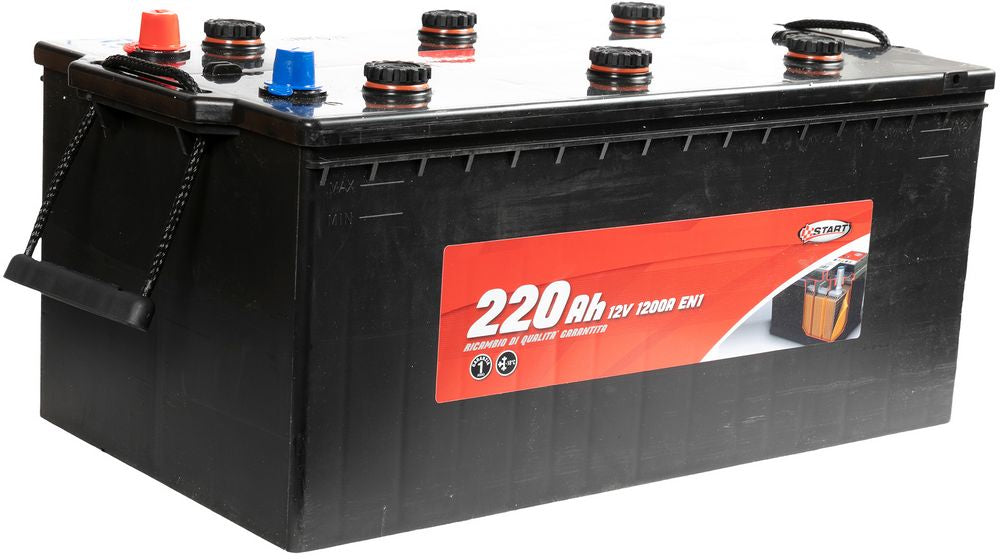 START Batteria 220Ah 12V 1200A EN1 Cassetta C Positivo Sinistro Batteria