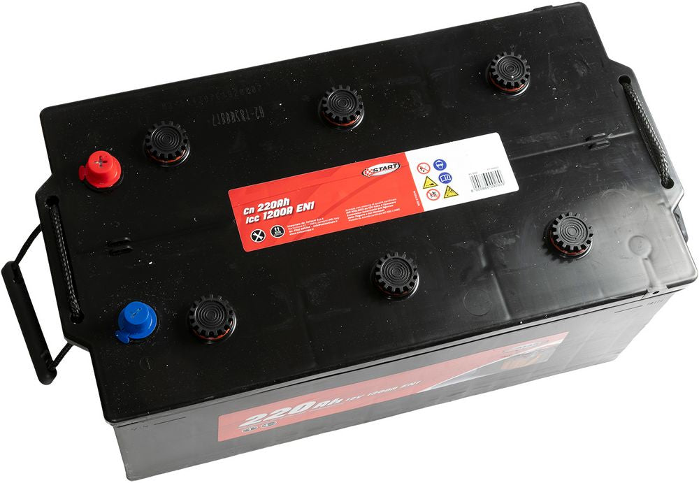START Batteria 220Ah 12V 1200A EN1 Cassetta C Positivo Sinistro Batteria