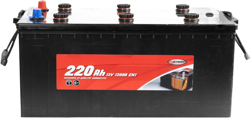 START Batteria 220Ah 12V 1200A EN1 Alta Capacità