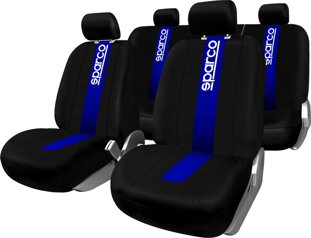 SPARCO Set completo SPC1011 coprisedili blu per auto universali anteriori