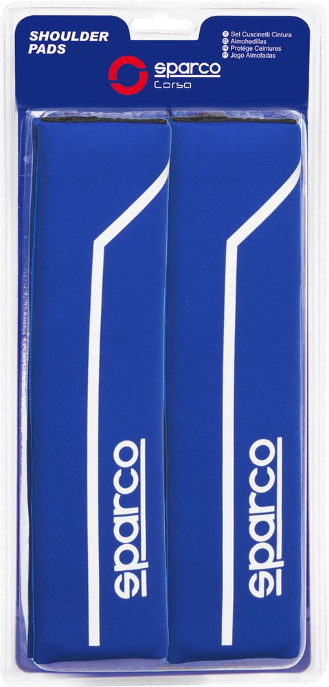 SPARCO Set 2 pezzi di cuscinetti passacintura SPC1200 universali per auto blu