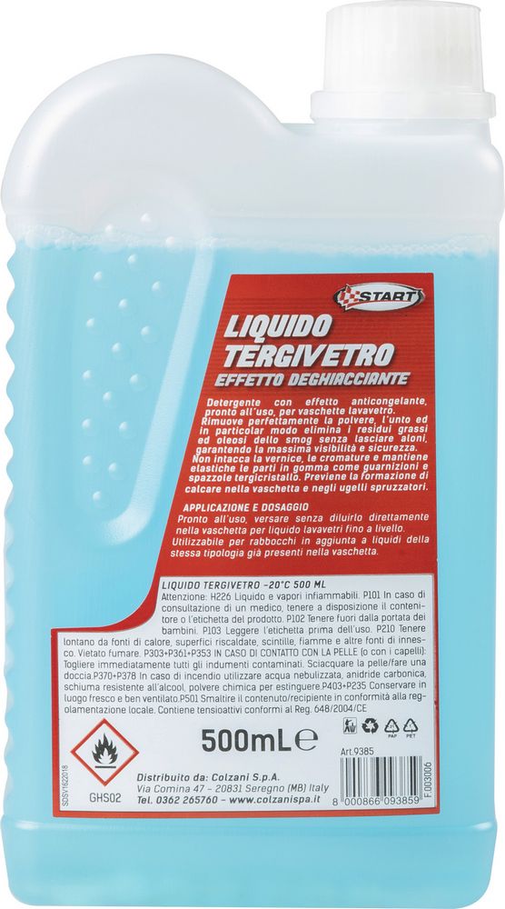 START Liquido tergivetro prufumato neutro effetto deghiacciante -20?C 500ML