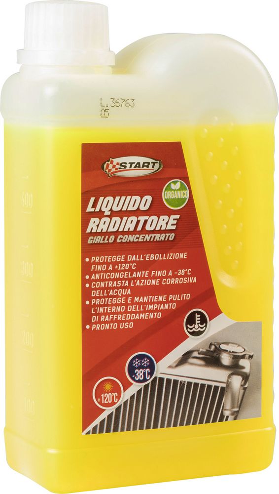 START - Liquido Radiatore Giallo Anticongelante -38?C 500 ml ? Protezione