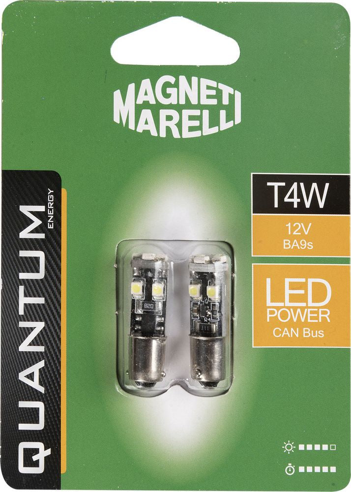 QUANTUM ENERGY Magneti Marelli T4W coppia di lampadine auto LED 8SMD 12V