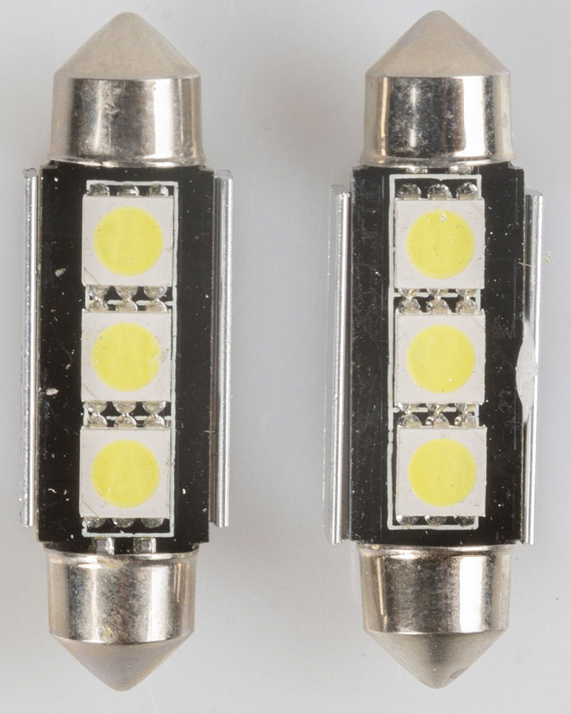 QUANTUM ENERGY Magneti Marelli C5W coppia lampadine auto LED 3SMD 12V attacco