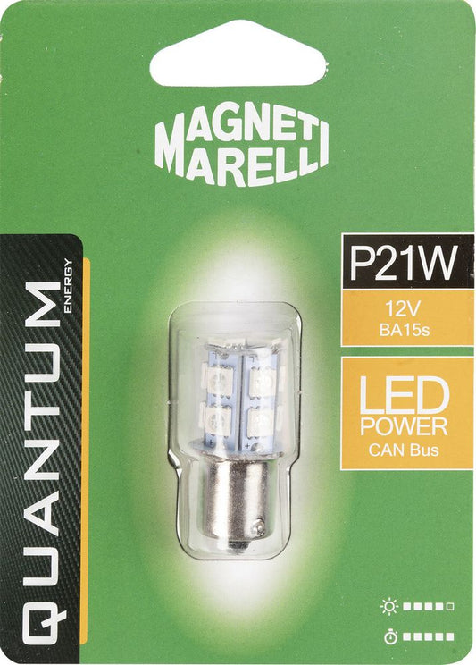 QUANTUM ENERGY Magneti Marelli P21W lampadina singola auto LED 13SMD 12V