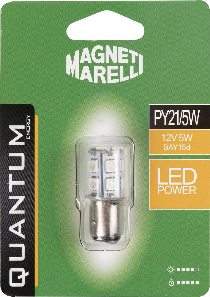 QUANTUM ENERGY Magneti Marelli PY21/5W lampadina auto singola LED SMD 12V/5W