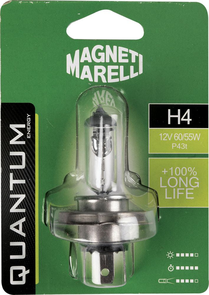 QUANTUM ENERGY Magneti Marelli H4 lampadina singola auto long life 12V 60/55W