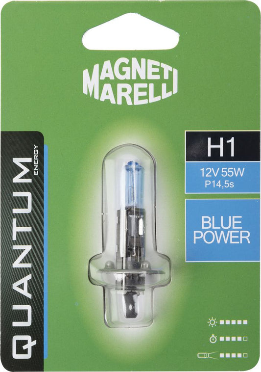 QUANTUM ENERGY Magneti Marelli H1 lampadina singola auto blue power 12V 55W