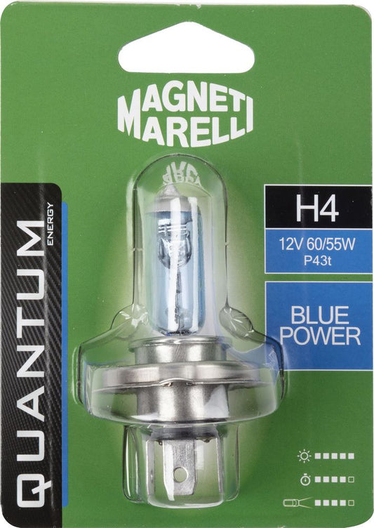 QUANTUM ENERGY Magneti Marelli H4 lampadina singola auto blue power 12V 60/55W
