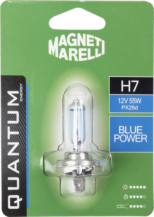 QUANTUM ENERGY Magneti Marelli H7 lampadina singola auto blue power 12V 55W