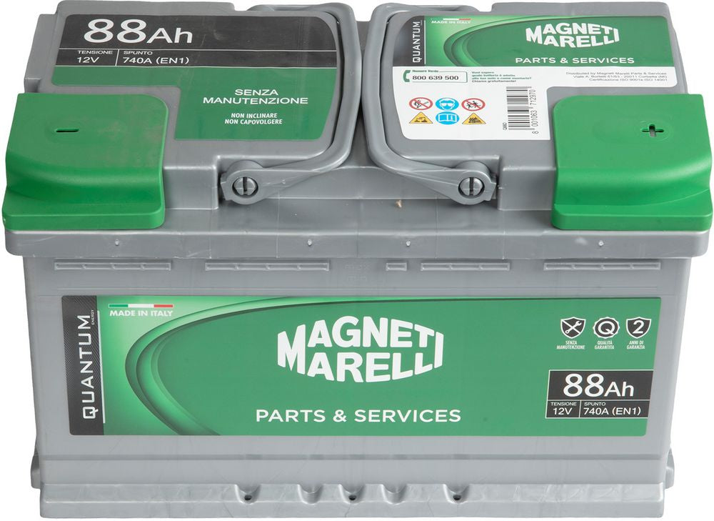 QUANTUM ENERGY Magneti Marelli Batteria per auto 90AH 12V 740A EN1 cassetta