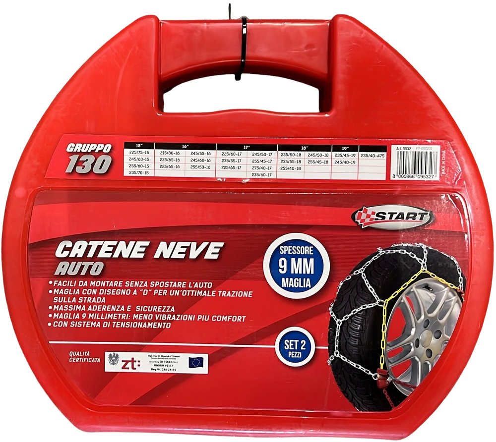 START Set due pezzi catene da neve 9 mm Gruppo 130 Accessorio Originale
