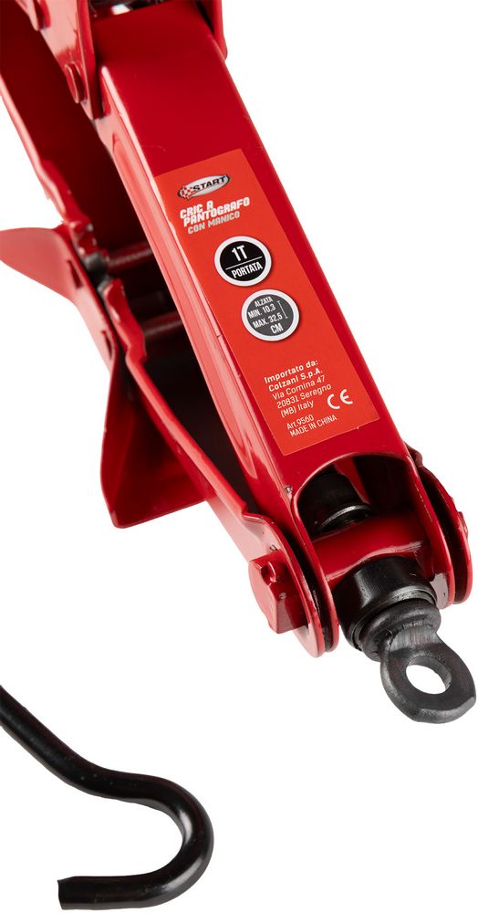 Cric a pantografo con manico 1T
