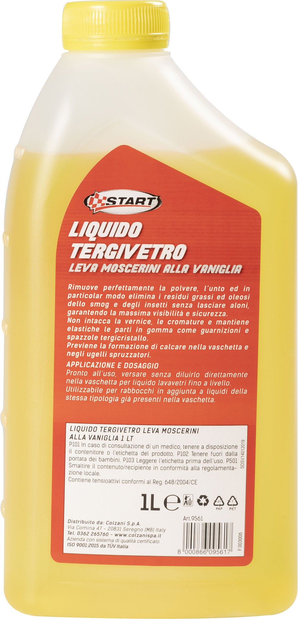 START Liquido tergivetro levamoschini -1? profumato alla vaniglia 1L