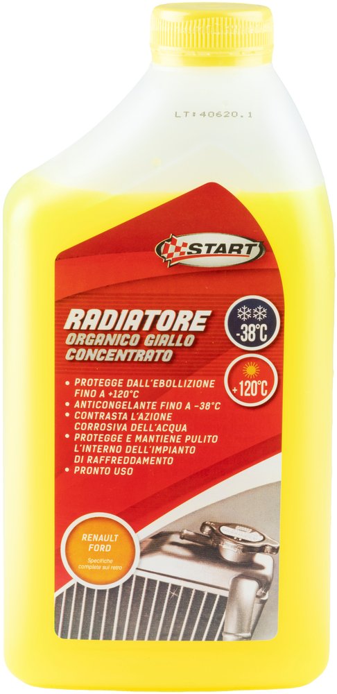 START - Protezione completa con liquido radiatore giallo -38?C per motori
