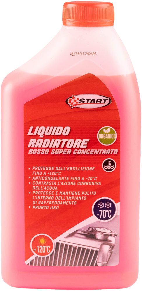 START - Protezione estrema fino a -70?C con liquido radiatore rosso per motori