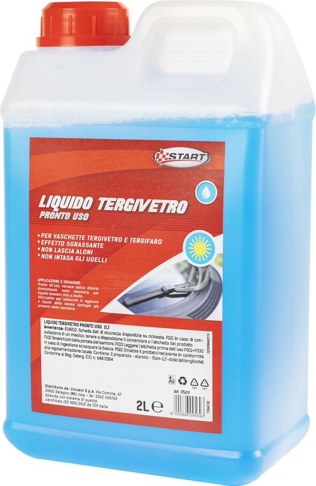 Liquido tergivetro profumato neutro 2L effetto sgrassante