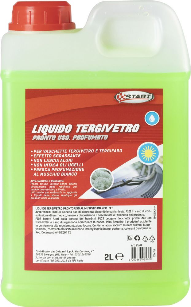 START Liquido tergivetro profumato al muschio bianco 2L effetto sgrassante