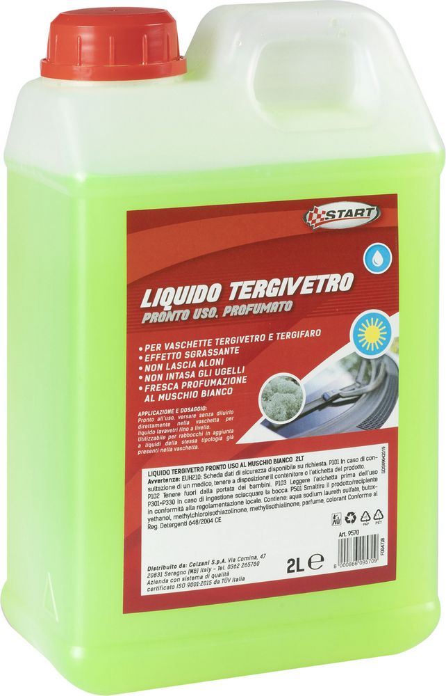 START Liquido tergivetro profumato al muschio bianco 2L effetto sgrassante