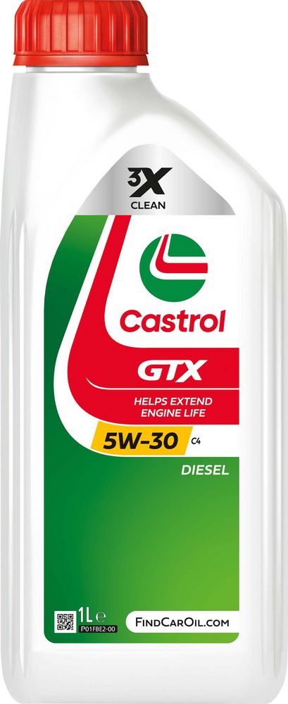 Castrol GTX C4 5W-30 ACEA C4 1L Sintetico Olio Motore Lubrificante Auto
