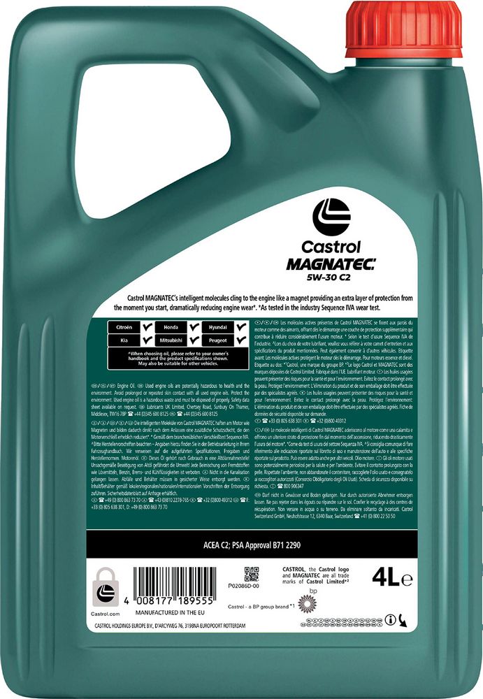 Olio Magnatec motore auto lubrificante Stop-Start 5W30 C2 Q3 4L