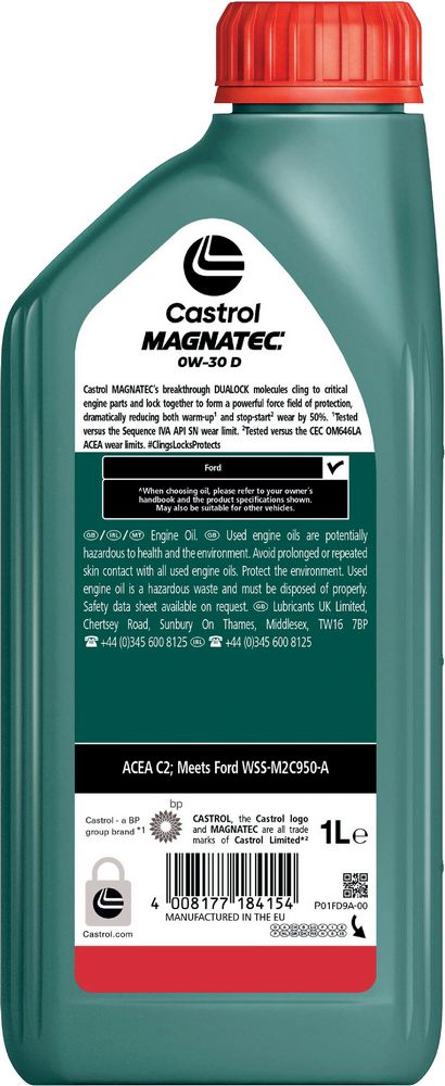 Castrol Magnatec D Q3 0W-30 1L Sintetico Olio Motore Lubrificante Auto