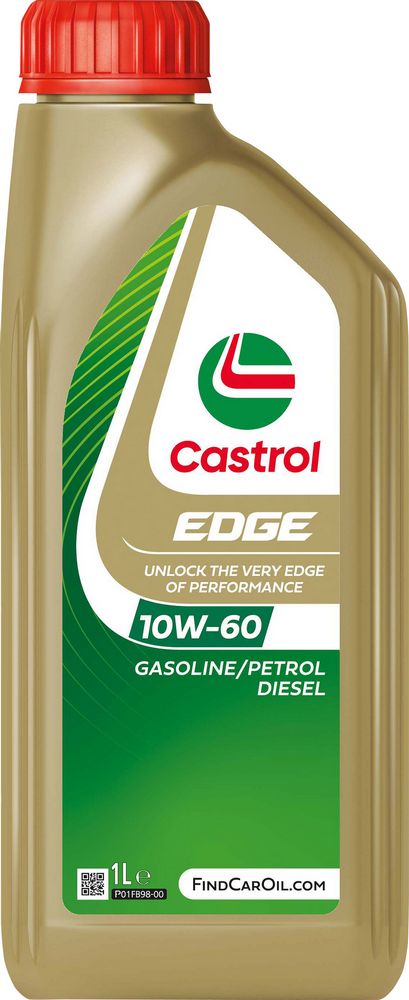 Castrol Edge 10W-60 ACEA A3/B4 API SN 1L Sintetico Olio Motore Lubrificante Auto
